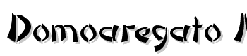 Domoaregato-Normal font